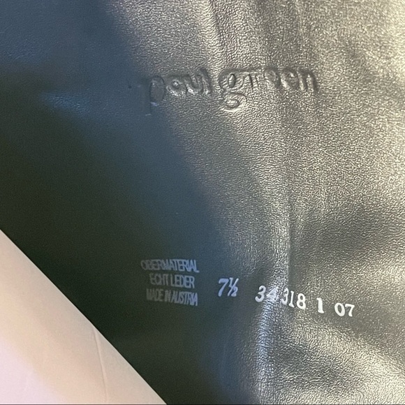 Paul Green Women's Black Suede Leather Buckle Zippered Tall Boots - Picture 14 of 15